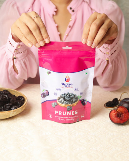 Merican Farms California Premium Prunes – 200g (Pack of 1)