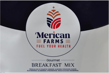 Merican Farms Breakfast Mix, 250g – Nutritious Blend of Nuts, Berries, and Grains for a Healthy Start