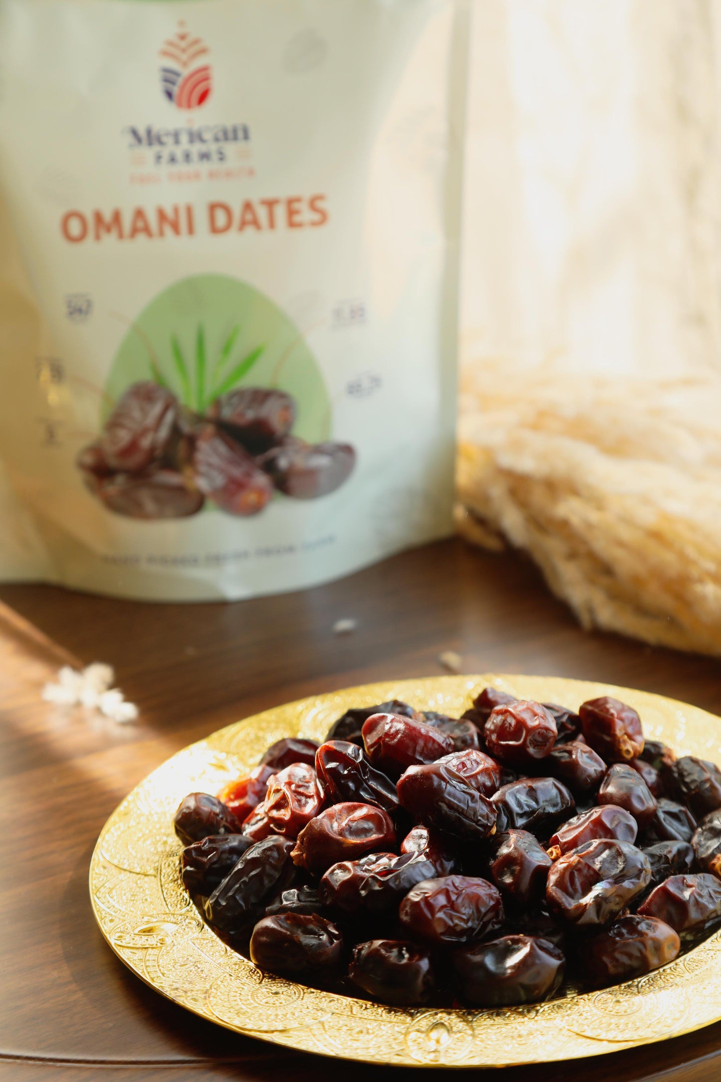 Merican Farms Omani Dates – Premium Hand-Picked Dates, Natural Sweetness & Nutrient-Rich, 450g