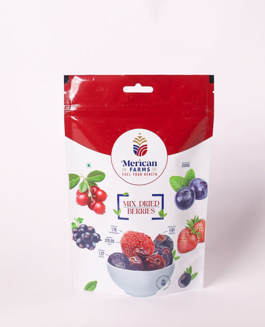 Merican Farms Premium Mixed Dried Berries, 200g – Delicious, Antioxidant-Rich Snack for All Ages